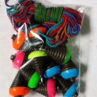 Rim Spinning Top (Pack of 12) Rainbow colour top No.1 (RT1B)Gift for kids Lattu,Spinning top