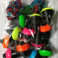 Rim Spinning Top (Pack of 12) Rainbow colour top Jumbo (RTJB)Gift for kids Lattu,Bambaram,Spinning top