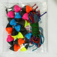 Rim Spinning Top (Pack of 12) Double colour top No.3 (DT3)Gift for kids Lattu,Spinning top
