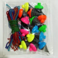 Rim Spinning Top (Pack of 12) Double colour top No.2 (DT2)Gift for kids Lattu,Spinning top