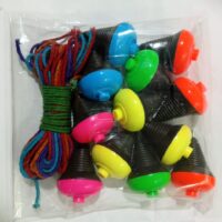 Rim Spinning Top (Pack of 12) Double colour top Jumbo (DTJ)Gift for kids Lattu,Spinning top